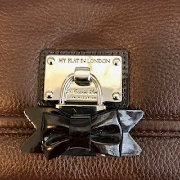 NWT MY FLAT IN LONDON Crossbody Bag Chain Strap Bow Clasp MSRP $249 - Picture 2 of 5